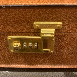 Vantage Gucci brown leather briefcase